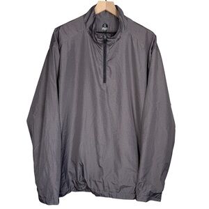 PGA Tour Pro Series Gray Windbreaker XXL Mens 1/4 Zip Golf Jacket
